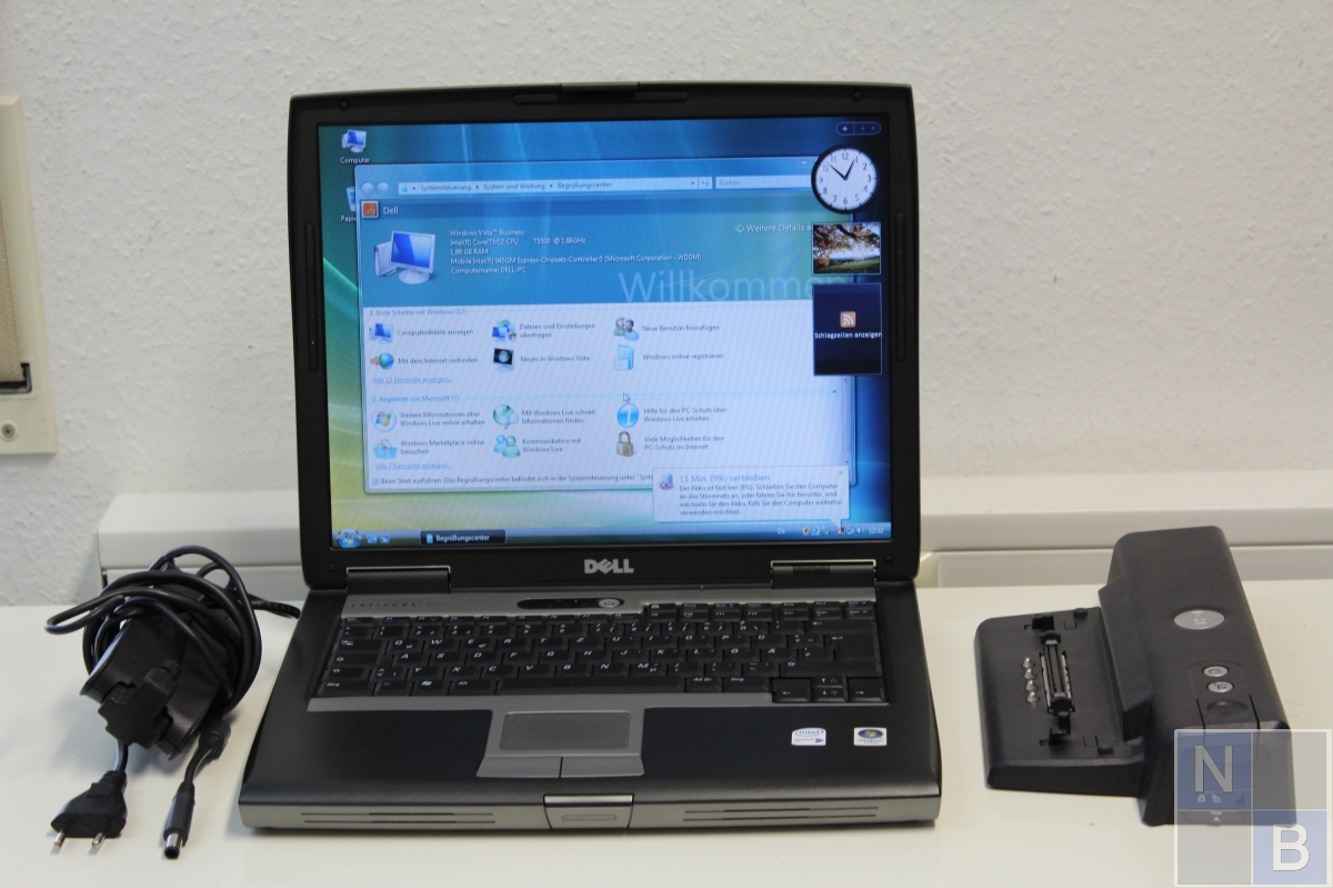 Dell Latitude D520 15" Core2Duo 2x1,66Ghz 2GB RAM WLAN