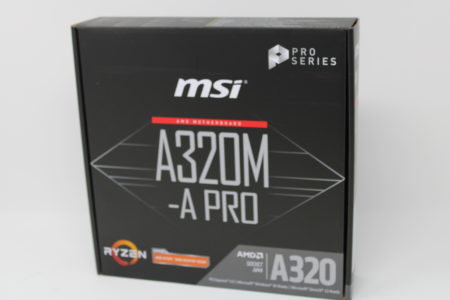 MSI A320M-A Pro AM4 Mainboard, Schwarz