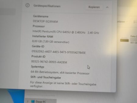 Medion Akoya S17403 - 17,3" FHD Intel 6405U 2,4GHz 8GB 256SSD 1TB – Bild 4