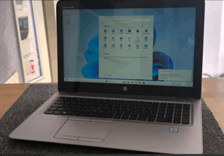 HP EliteBook 850 G3 -Intel i5-6300U 8GB RAM 256SSD Win10 Touch
