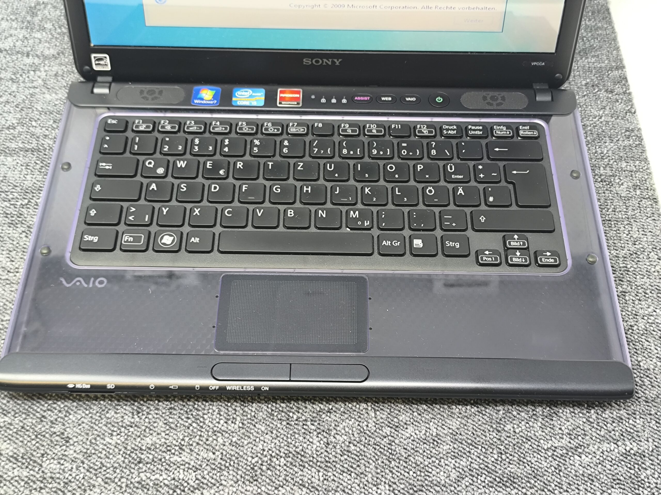 Sony Vaio VPCCA1S1E 14" Style Notebook Core i5-241M 4GB 500GB Win7 â Bild 2