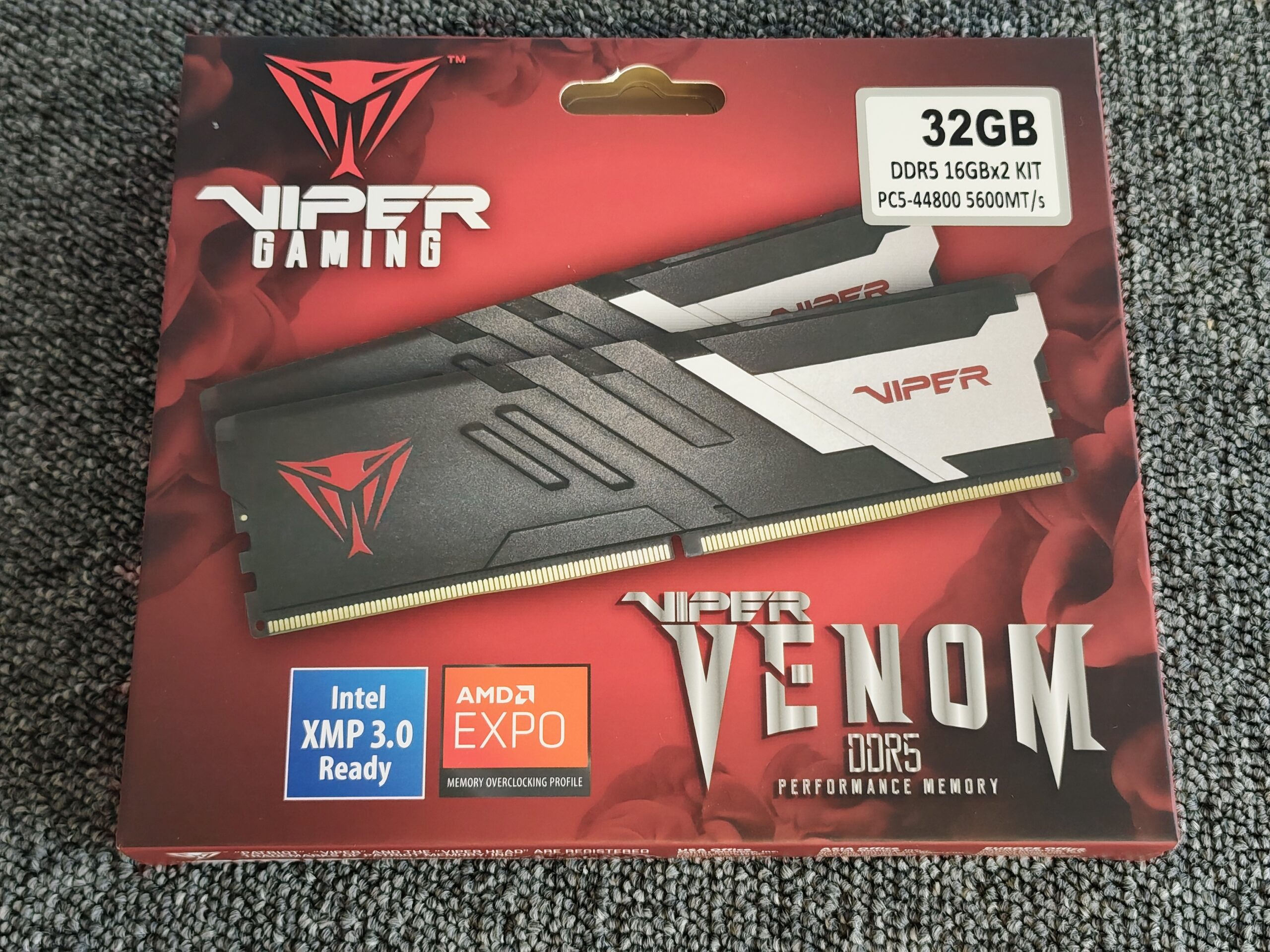 Patriot Viper Gaming DDR5 32GB Kit 2x16GB PC5-44800 5600 NEU