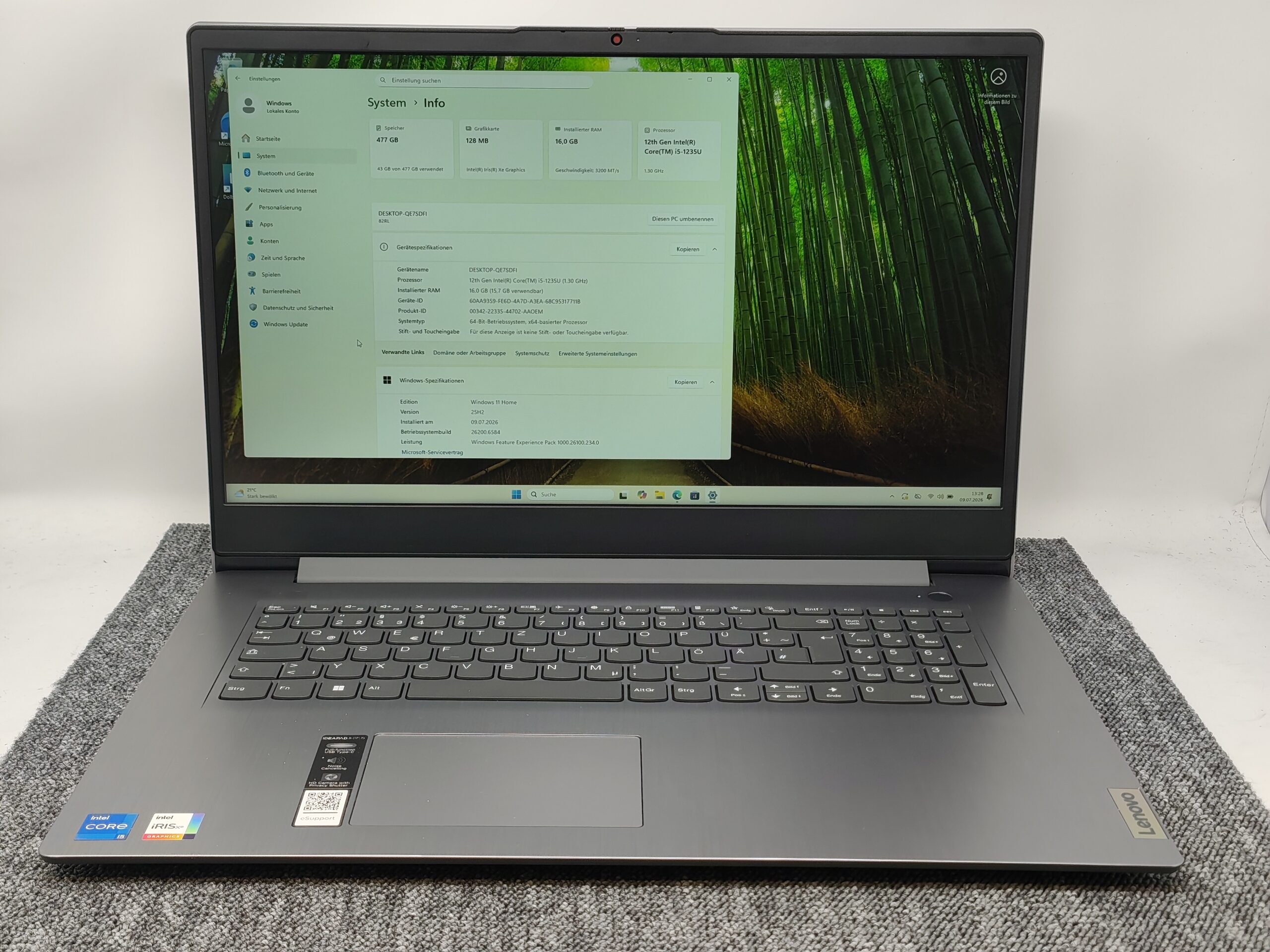 Lenovo IdeaPad 3 17IAU7 17,3" 512GB SSD Intel Core i5-1253U 16GB
