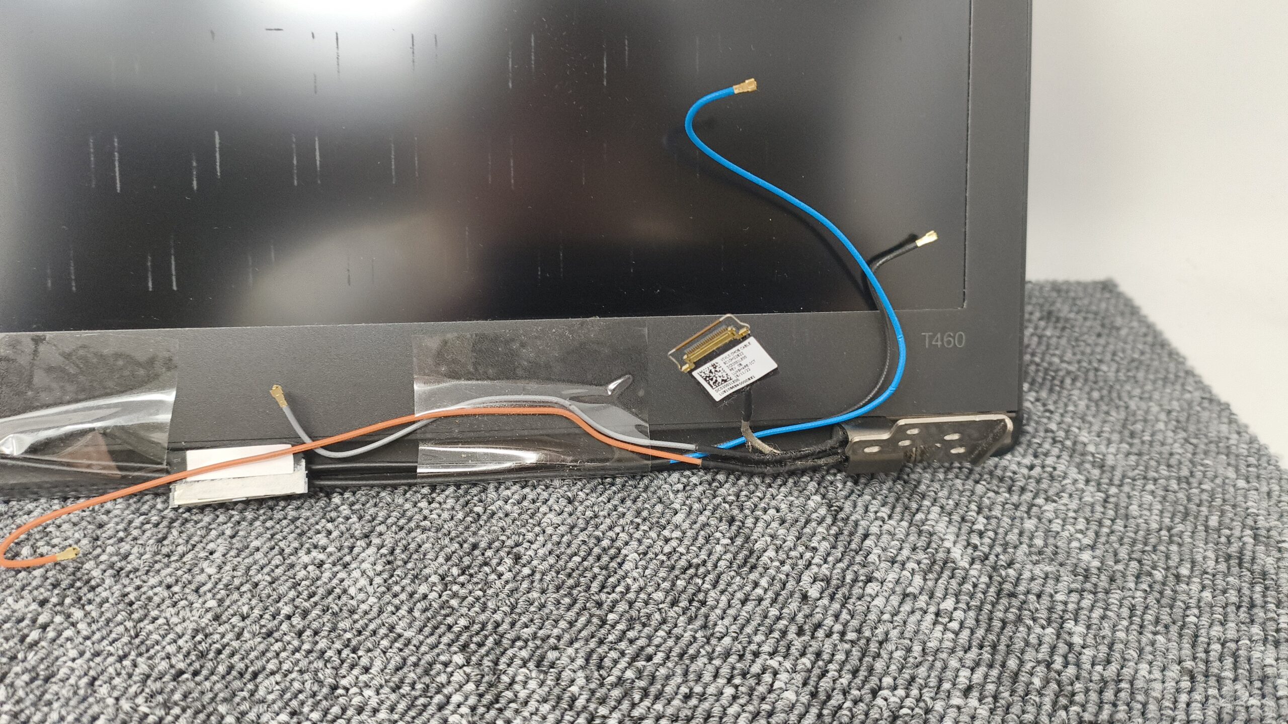 Lenovo ThinkPad T460 Display Einheit komplett – LCD, Rahmen/Cover, Scharniere, Antennenkabel (WLAN) – Bild 6
