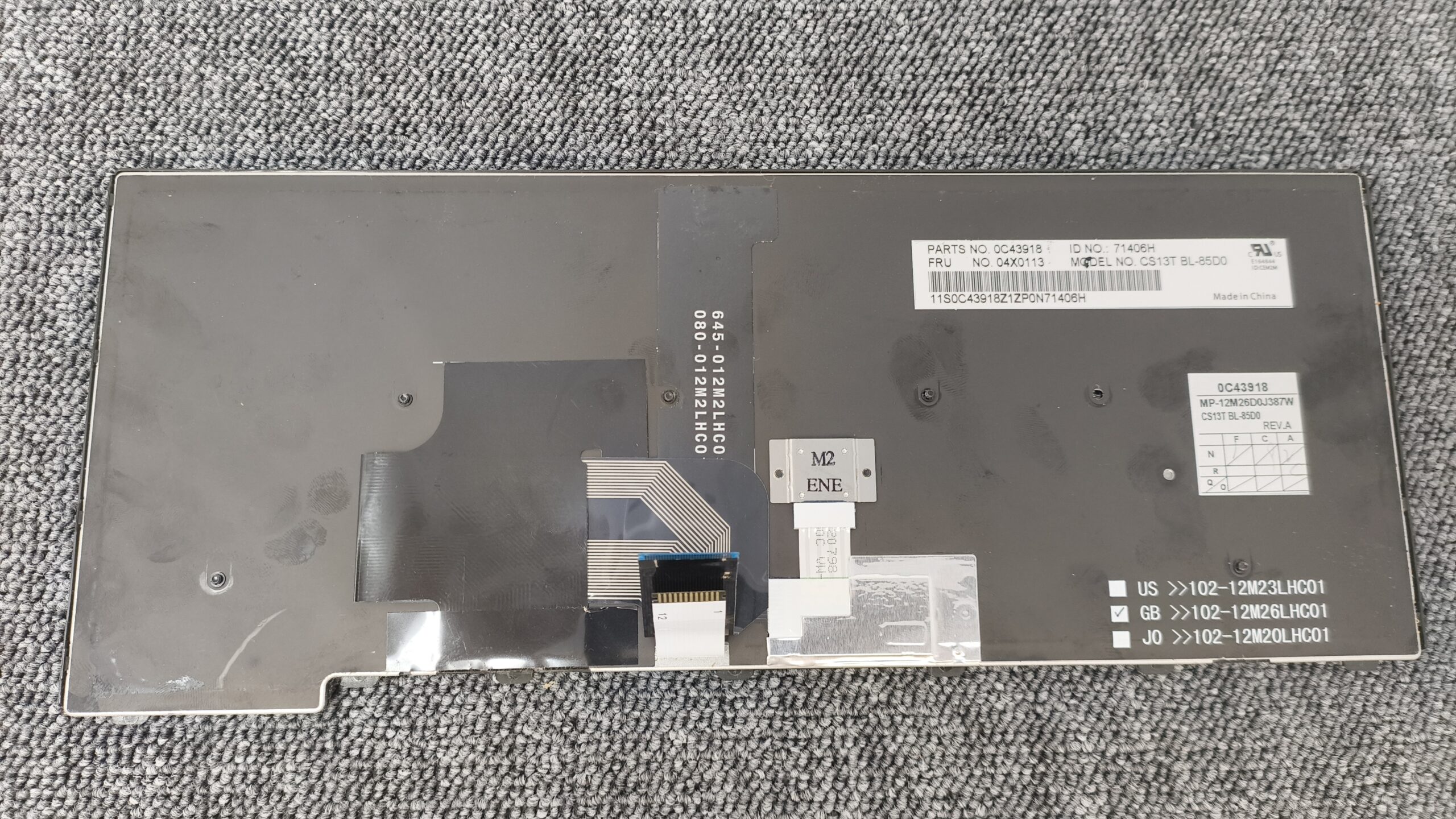 Lenovo ThinkPad T460 Tastatur deutsches Layout – original Ersatzteil, gebraucht – Bild 2