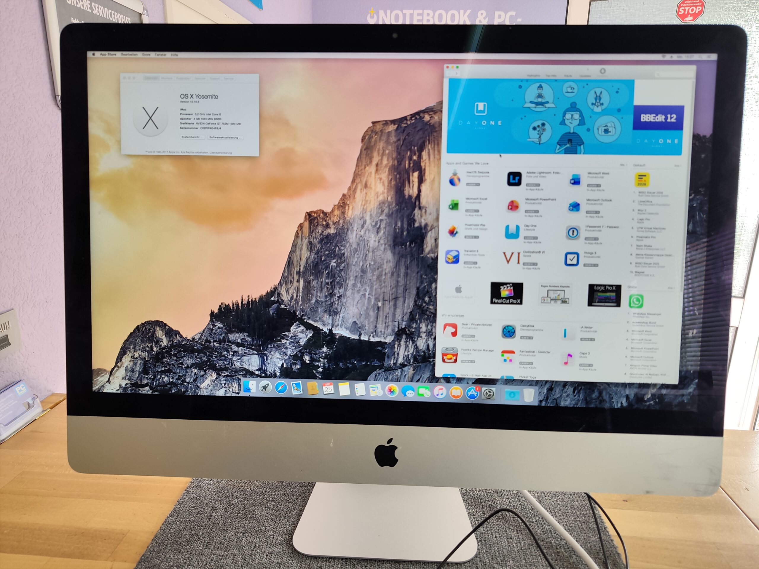 Apple iMac 27" All in One PC 2K i5 A1419 1TB Geforce GT755M 1GB