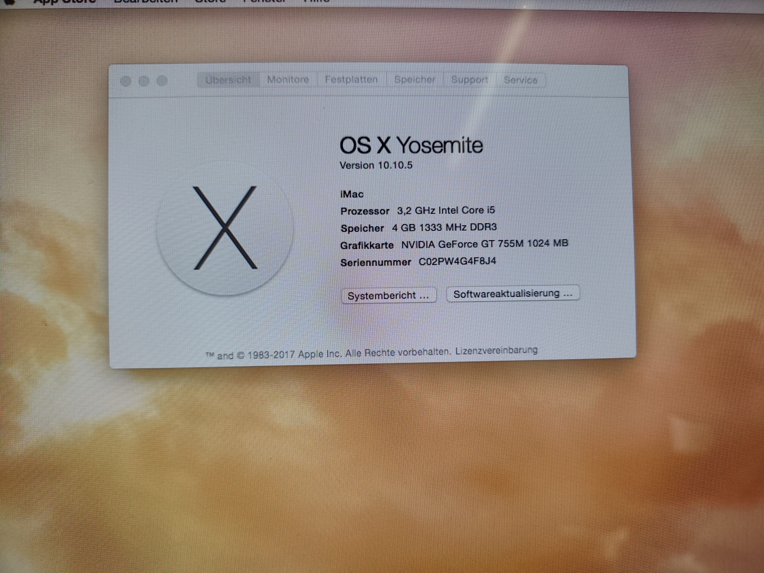 Apple iMac 27" All in One PC 2K i5 A1419 1TB Geforce GT755M 1GB – Bild 2