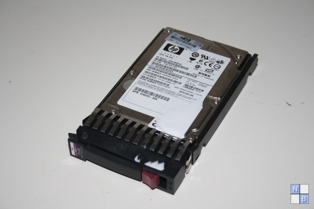 HP 72GB SAS 15k SFF 1Port HP Spare 432321 001 Hot Swap Server HD